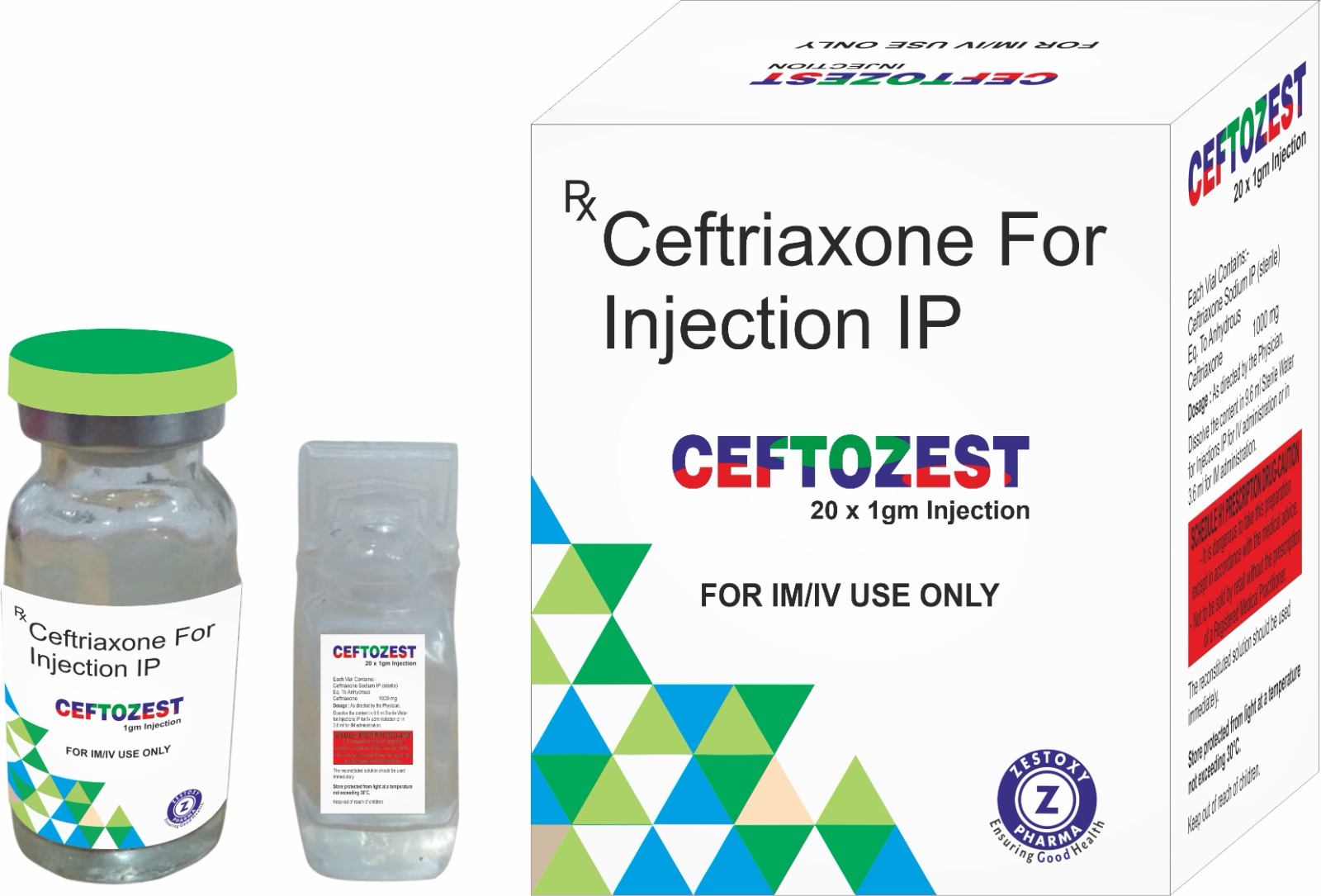 CEFTOZEST INJECTION GREEN